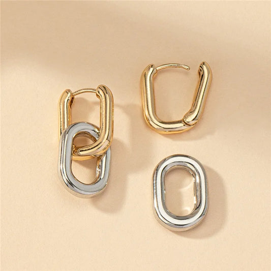 Stainless Steel Square Earrings for Women