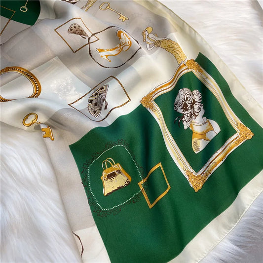 Women’s Silk-Feel Scarf – Elegant, Versatile and Perfect for Autumn