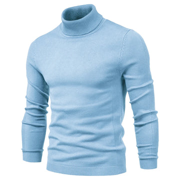 Men Casual Sweater High Neck